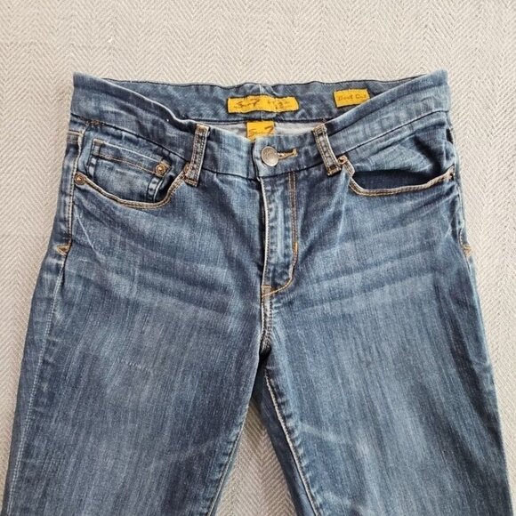 Seven 7 For All Mankind Jeans Women's Size 6 (W30 L30) Medium Wash Boot Cut EUC - Picture 9 of 13
